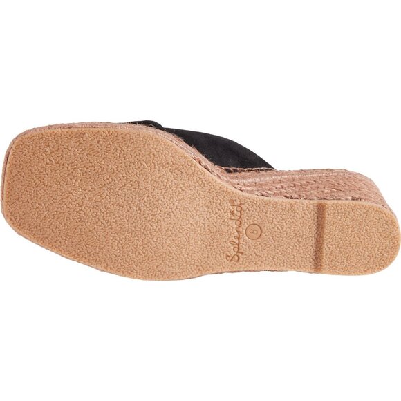 NEW Splendid Britt Wedge Sandals - Suede For Women black 362sn - Picture 5 of 5